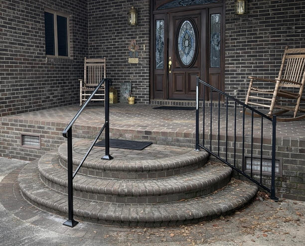 Aluminum Step Handrails.